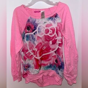 Hello Kitty Pink Long-sleeve Top Girls Size 6/6X